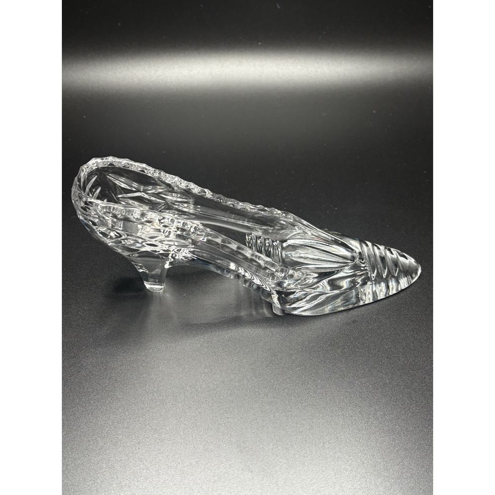 Godinger 1349 Crystal Slipper Paperweight/Trinket Dish